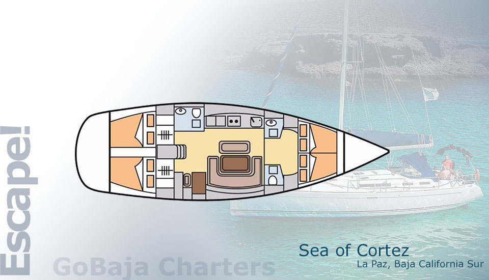GoBaja Charters - Seascape floorplan